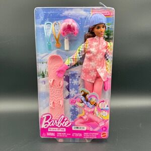 Barbie You Can Be Anything Snowboarder Doll Mattel JKF78 Box Damage